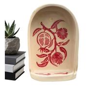 Generisch Sacred Niche Collection - Niches décoratives faites à la main de 20 cm - Plateaux à motif botanique | Salon extérieur - Décoration d'intérieur - Accent de rangement de bijoux