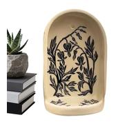 Generisch Sacred Niche Collection - Niches décoratives faites à la main de 20 cm - Plateaux à motif botanique | Salon extérieur - Décoration d'intérieur - Accent de rangement de bijoux
