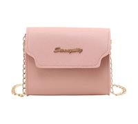 Generisch Sacs à bandoulière pour femmes Grand Noir Style frais Chaîne Boucle Sac à bandoulière pratique Sacs de voyage pour la valise, Rose, Taille unique pour tous