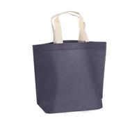 Generisch Sacs à provisions réutilisables avec poignées | Sacs à provisions réutilisables non tissés | Sac écologique de grande capacité pour les voyages, l'école, le marché en plein air, gris, Voir