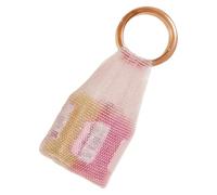Generisch Sacs Faits à la Main, Porte-Monnaie en Scintillant avec poignée | Sacs à Main tressés pour Femme, Amis, Voyages, Trajet Quotidien, Maison, intérieur et extérieur, Rose, Voir