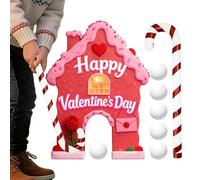 Generisch Saint Valentin Jeu de golf pour la maison, kit de jeu d'intérieur portable, kit de golf de fête avec balles et raquettes | Pour couples femmes hommes golfeurs famille fête fête