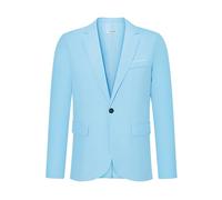 Generisch Sakko Veste de costume d'affaires pour homme - Un bouton avec col à revers - Veste de costume sportive - Coupe ajustée - Moderne - Stretch - Veste de smoking formelle, bleu, 5XL