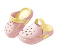 Generisch Sandales 29 Été Nouveau EVA Vêtements d'extérieur Dessin animé Mignon Bébé Orteils Pantoufles pour garçons et filles Sandales larges Pieds Enfants, Rose, 25 EU