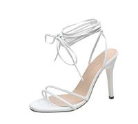 Generisch Sandales à lanières pour femme avec talon haut - Antidérapantes - Chaussures de loisirs - Chaussures de soirée confortables - Chaussures d'été élégantes - Chaussures d'été - Sandales de