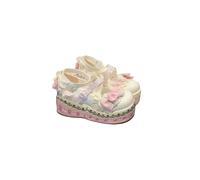 Generisch Sandales à plateforme fée pour filles, chaussures pour tout-petits, design aéré et léger, idéales pour un usage quotidien, les loisirs et les excursions, Blanc., 38 EU