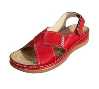 Generisch Sandales à talons pour femme - Sandales compensées confortables à lanières réglables - Chaussures de loisirs - Pour la plage, le trekking - Légères - Pour les vacances - Chaussures