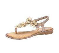 Generisch Sandales bohème avec strass sur l'anneau d'orteil pour les promenades ensoleillées, tenues de plage décontractées, sandales tendance pour tout le monde, or, 37 EU