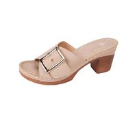 Generisch Sandales compensées portables pour femme - Pantoufles décontractées - Confortables - Élégantes et chics - Semelle épaisse - Pour la maison - Chaussures de marche - Chaussures de plage, beige