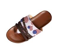 Generisch Sandales confortables et respirantes pour femme pour une promenade confortable en plein air en été, printemps et automne, chaussures plates légères, Blanc1, 37 EU