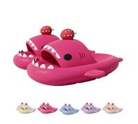 Generisch Sandales de bain antidérapantes en forme de requin fraise pour homme et femme, Rose., 40/41 EU