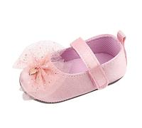 Generisch Sandales de princesse pour bébé garçon en maille Bowknot Premières chaussures pour enfant Sandales de princesse Sandales pour fille 24, Rose, 19 EU