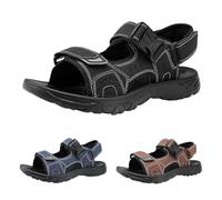 Generisch Sandales de sport décontractées en cuir Bout ouvert Sandales de randonnée Personnalité Cent Sandales de plage Hommes Sandales d'été Chaussures de randonnée Sandales de trekking Plage