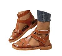 Generisch Sandales décontractées confortables pour femme. Design à bout ouvert. Parfait pour le printemps. Peut être combiné avec un jean. Talon moyen pour un confort tout au long de la journée