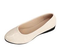 Generisch Sandales décontractées pour femme avec semelle souple, antidérapantes, compensées et respirantes, beige, 36 EU XX-Étroit