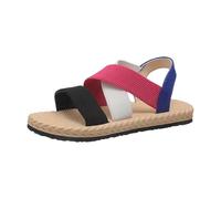 Generisch Sandales d'été légères avec semelle douce, sangle plate, insert en maille - Chaussures de plage décontractées pour un usage quotidien, Rose, 42 EU