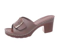 Generisch Sandales d'été pour femme - Bout ouvert - En cuir synthétique - Sandales à talons - Élégantes - Sandales de loisirs - Sandales de vacances - Pantoufles d'extérieur résistantes à la