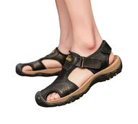 Generisch Sandales d'été pour homme - Antidérapantes - Légères - Fermées - Confortables - Élégantes - Pour l'extérieur - Pour la plage, le trekking, le sport, les voyages - Chaussures d'été - Sandales