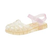 Generisch Sandales en caoutchouc avec bout ouvert respirant, semelle souple pour la plage, le quotidien, chaussures d'été décontractées pour les tout-petits ainsi que dans une coupe fixe, or, 25 EU