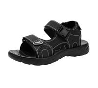 Generisch Sandales en cuir pour homme avec semelle intérieure douce - Légères et confortables - Sandales à plateforme - Sandales de trekking - Antidérapantes - Larges pieds - Sandales de randonnée