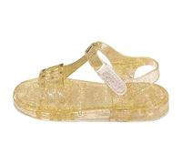 Generisch Sandales en gelée pour filles, respirantes, à bout ouvert, chaussures de plage à semelle souple, chaussures d'été décontractées pour tout-petits et enfants (Gold, 29.5 Little Child)