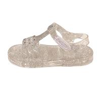 Generisch Sandales en gelée pour filles, respirantes, à bout ouvert, chaussures de plage à semelle souple, chaussures d'été décontractées pour tout-petits et enfants (White, 29.5 Little Child)