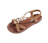 Generisch Sandales et claquettes pour femmes : chaussures plates pour femmes élastiques à bride arrière grandes tailles élégantes belles filles semelles souples chaussures d'été chaussures de plage