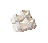 Generisch Sandales légères à bout ouvert pour filles, chaussures de plage, chaussures d'été polyvalentes, chaussures décontractées pour apprendre à marcher, beige, 34 EU