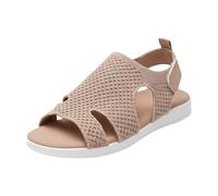 Generisch Sandales orthopédiques et claquettes pour femme - Pointure 36-43 - Avec semelle souple - Pour l'été - Confortables - Lavables - Pour sports de plein air - Décontractées - Tricot - Chaussures