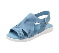 Generisch Sandales orthopédiques et claquettes pour femme - Pointure 36-43 - Avec semelle souple - Pour l'été - Confortables - Lavables - Pour sports de plein air - Décontractées - Tricot - Chaussures