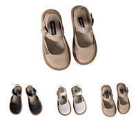 Generisch Sandales plates pour femme - Sandales d'été pour femme - Confortables - Respirantes - Légères - Antidérapantes - Chaussures de marche - Chaussures de loisirs - Chaussures d'extérieur, kaki