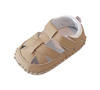 Generisch Sandales pour bébé de style pêcheur classique - Chaussures douces avec fermeture adhésive | Chaussures d'été respirantes pour petits explorateurs, Style N01 kaki, 22 EU