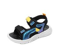 Generisch Sandales pour enfants garçons et filles - Sandales de sport d'extérieur - Sandales de plage noires - Sandales classiques respirantes et résistantes à l'usure - Chaussures de sport ouvertes