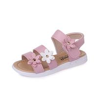 Generisch Sandales pour fille Princesse à la mode Fleurs perlées Princesse Sandales Chaussures pour tout-petit Chaussures d'été en cuir Sandales légères pour fille Sandales Slide Girl Sandales à bride