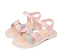 Generisch Sandales pour fille Princesse à la mode Fleurs perlées Princesse Sandales Chaussures pour tout-petit Chaussures d'été en cuir Sandales légères pour fille Sandales Slide Girl Sandales à bride