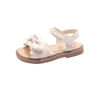 Generisch Sandales pour fille - Sandales pour enfants - Sangle réglable - Antidérapantes - Pour l'intérieur et l'extérieur - Chaussures de princesse, beige, 23 EU