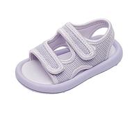 Generisch Sandales pour fille - Unisexe - Décontracté - Bout ouvert - Légères et réglables - Pour le sport - Pour apprendre à marcher, lilas, 27 EU
