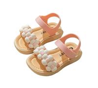 Generisch Sandales Pour Filles Princesse À La Mode Fleurs Perle Princesse Sandales Chaussures Bébé Chaussures D'été Sandales En Cuir Léger Chaussures Fille Slide Girl Sandal Slingback Sandales