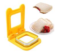 Generisch Sandwich Taglias per il pranzo dei bambini, Stampo Decruster Sandwich Quadrato, scatole Luchable Fatti in Casa, Decruster Sandwich Maker per Colazione, Lunch Box