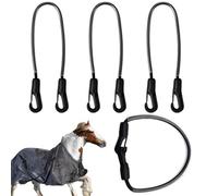 Generisch Sangle de jambe pour couverture de cheval 4 pièces équipement | Sangle d'entraînement pour terrain d'équitation pour entraîneurs, vétérinaires, compétiteurs, managers d'écurie, écuries