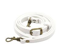 Generisch Sangle de rechange avec boucle pour sac à bandoulière, blanc | Sangle de portefeuille de rechange pour sac à main, sac à bandoulière, ceinture en polyuréthane, accessoire artisanal pour