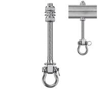 Generisch Sangles de balançoire d'arbre pour hamac, , capacité de charge de 1500 kg, crochet de suspension robuste, antidérapant, pour chaise à bascule, plafond, camping, randonnée