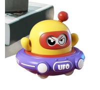 Generisch Saucer Jouet d'inertie Mignon Vaisseau Spatial à rétractation pour - Jeu éducatif pour Changement de Visage - Activité pour Jeunes - Anniversaire d'enfant - Jardin Sol
