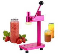 Generisch Scelleur de canettes réglable manuel avec base fixe, machine à sceller sous vide, boîte de 55 mm de diamètre, pour bière/jus/café/soda/boissons dorées et noires