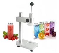 Generisch Scelleur de canettes réglable manuel avec base fixe, machine à sceller sous vide, boîte de 55 mm de diamètre, pour bière/jus/café/soda/boissons dorées et noires