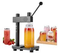 Generisch Scelleur de canettes réglable manuel avec base fixe, machine à sceller sous vide, boîte de 55 mm de diamètre, pour bière/jus/café/soda/boissons dorées et noires