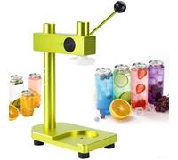 Generisch Scelleur de canettes réglable manuel avec base fixe, machine à sceller sous vide, boîte de 55 mm de diamètre, pour bière/jus/café/soda/boissons dorées et noires