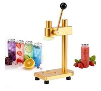 Generisch Scelleur de canettes réglable manuel avec base fixe, machine à sceller sous vide, boîte de 55 mm de diamètre, pour bière/jus/café/soda/boissons dorées et noires