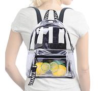 Generisch School Clear Back Pack - Grande capacité grâce au sac à dos, sacs à livres transparents réglables haute performance pour filles pour le collège