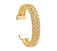 Generisch Schwarze Armbanduhr New Exaggerated European And American Bracelet Women's Trendy Weaving Alloy Hip Hop Handmade Jewelry Perlen Für Armband, Einheitsgröße, Alliage de zinc, Pas de gemme